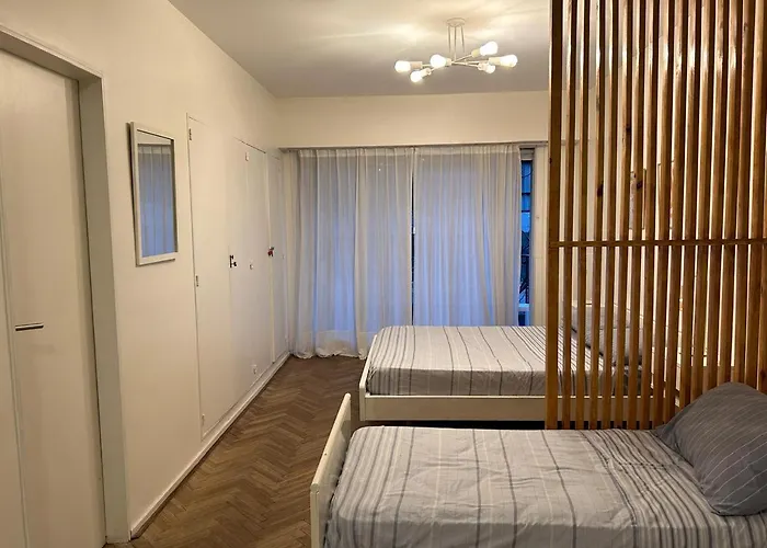 Amplio Studio Divisible, Zona Movistar Arena Y Cerca De Palermo, 4 Pax